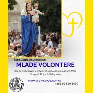 Read more about the article Volontiraj za blagdan Male Gospe! Župa Gospe od Otoka poziva mlade